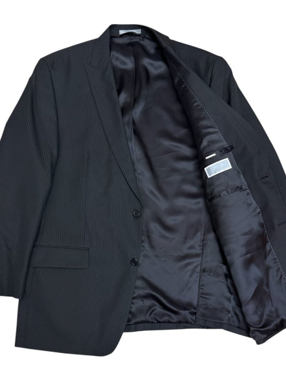 MICHAEL KORS Pinstripe 2-Piece Luxury Designer SUIT Blazer & Pants Men 44R Large - Picture 2 of 11